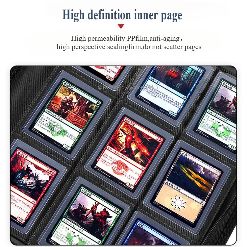 Toploader Binder Holds 252+ Top Loaders 9 Pocket Top Loader Binders for 3" X 4" Rigid Card Holders for MTG TCG Sport Cards
