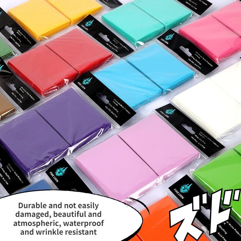 100PCS Card Sleeves 66X91Mm Matte Katana Trading Card Sleeve Holder TCG Cards Protector for Baseball Card MTG TCG Card Sleeves