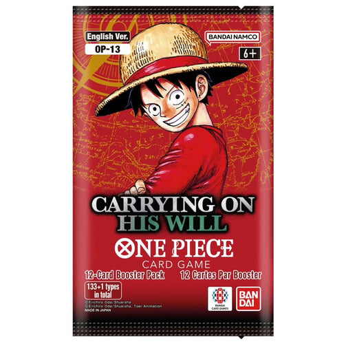 TCG: Carrying on His Will Booster Pack (OP-13) - 12 Cards