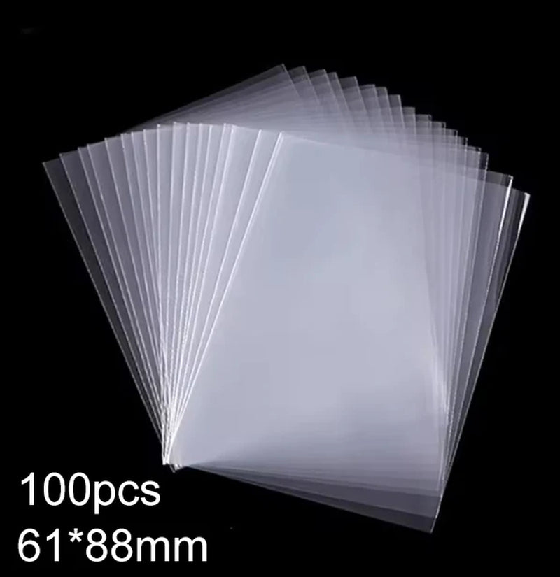 100Pcs 65*90Mm/61*88Mm Card Sleeves Card Protectors Perfect Size for Football Card, Sport Card, MTG Card Collection Card Storage