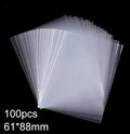 100Pcs 65*90Mm/61*88Mm Card Sleeves Card Protectors Perfect Size for Football Card, Sport Card, MTG Card Collection Card Storage