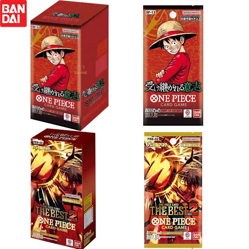 2025 New  One Piece TCG Game Card PRB02 the Best Vol.2 Booster Box Japanese Sealed Pre-Order OP13 Carrying on His Will