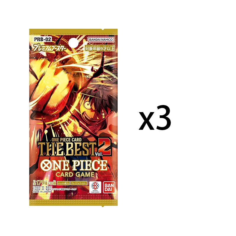 2025 New  One Piece TCG Game Card PRB02 the Best Vol.2 Booster Box Japanese Sealed Pre-Order OP13 Carrying on His Will