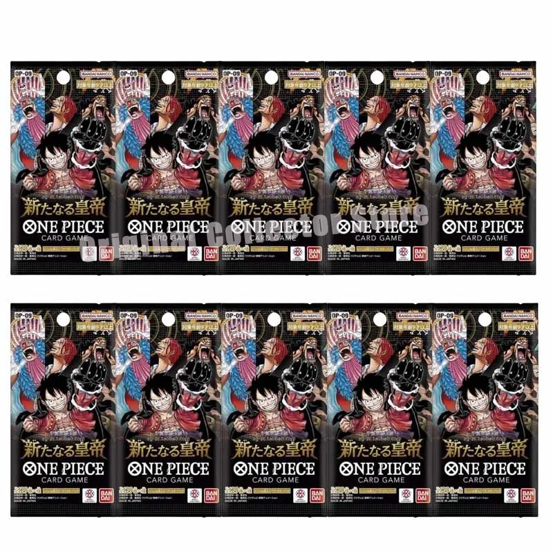 Original  One Piece Cards TCG Trading Game OPCG Authentic Japanese OP09 Replenish Bag New Four Emperor Collect Gift