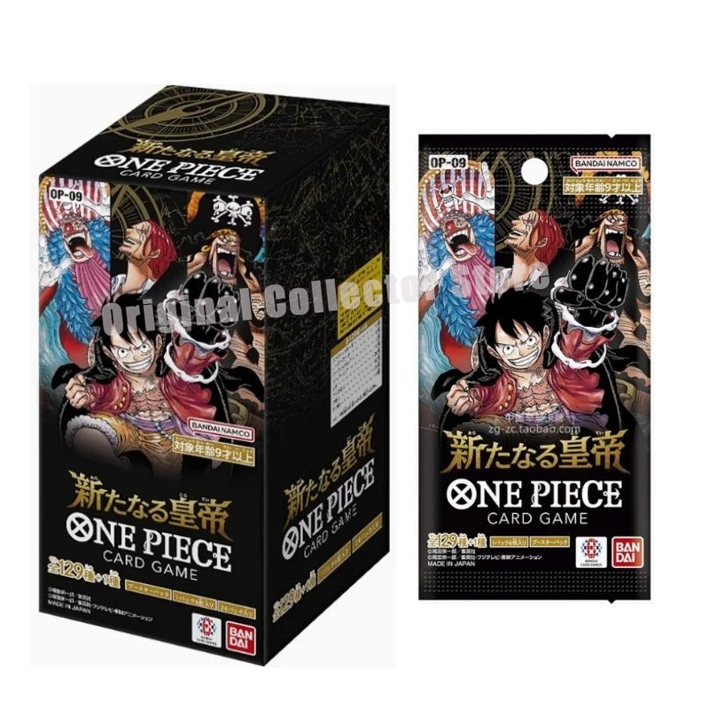 Original  One Piece Cards TCG Trading Game OPCG Authentic Japanese OP09 Replenish Bag New Four Emperor Collect Gift