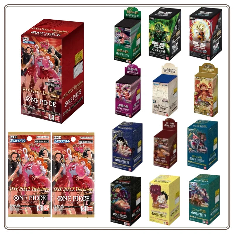 NEW Original  Full Series One Piece Card Game OP01-OP13 EB01-EB03 Romance Dawn JAPAN Anime TCG Booster BOX Collection Card