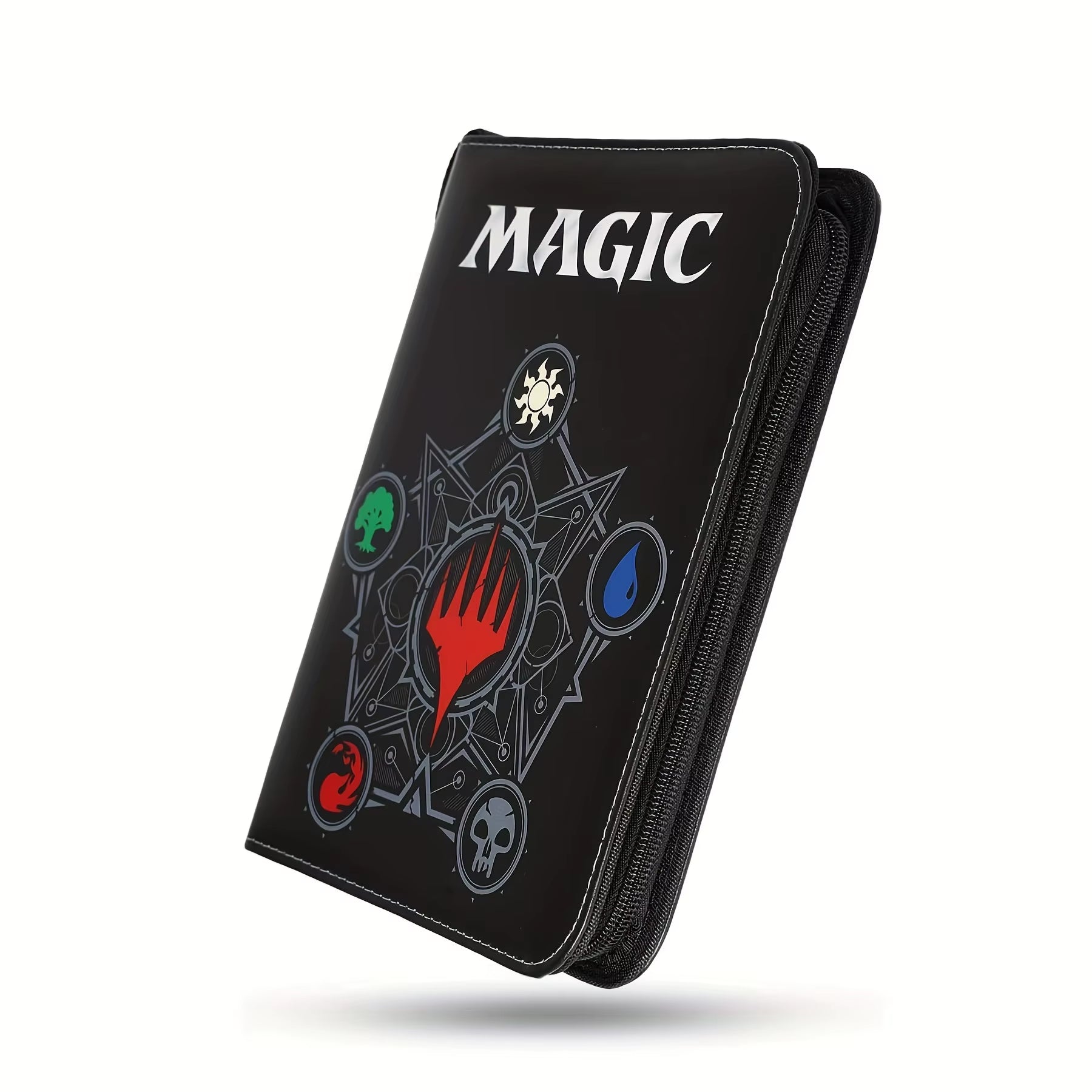 4 Pocket Trading Card Binder Album Holder Pages Folder Protector for Magic Trading Cards TCG - 3 Ring Zip Game Card Binder Album