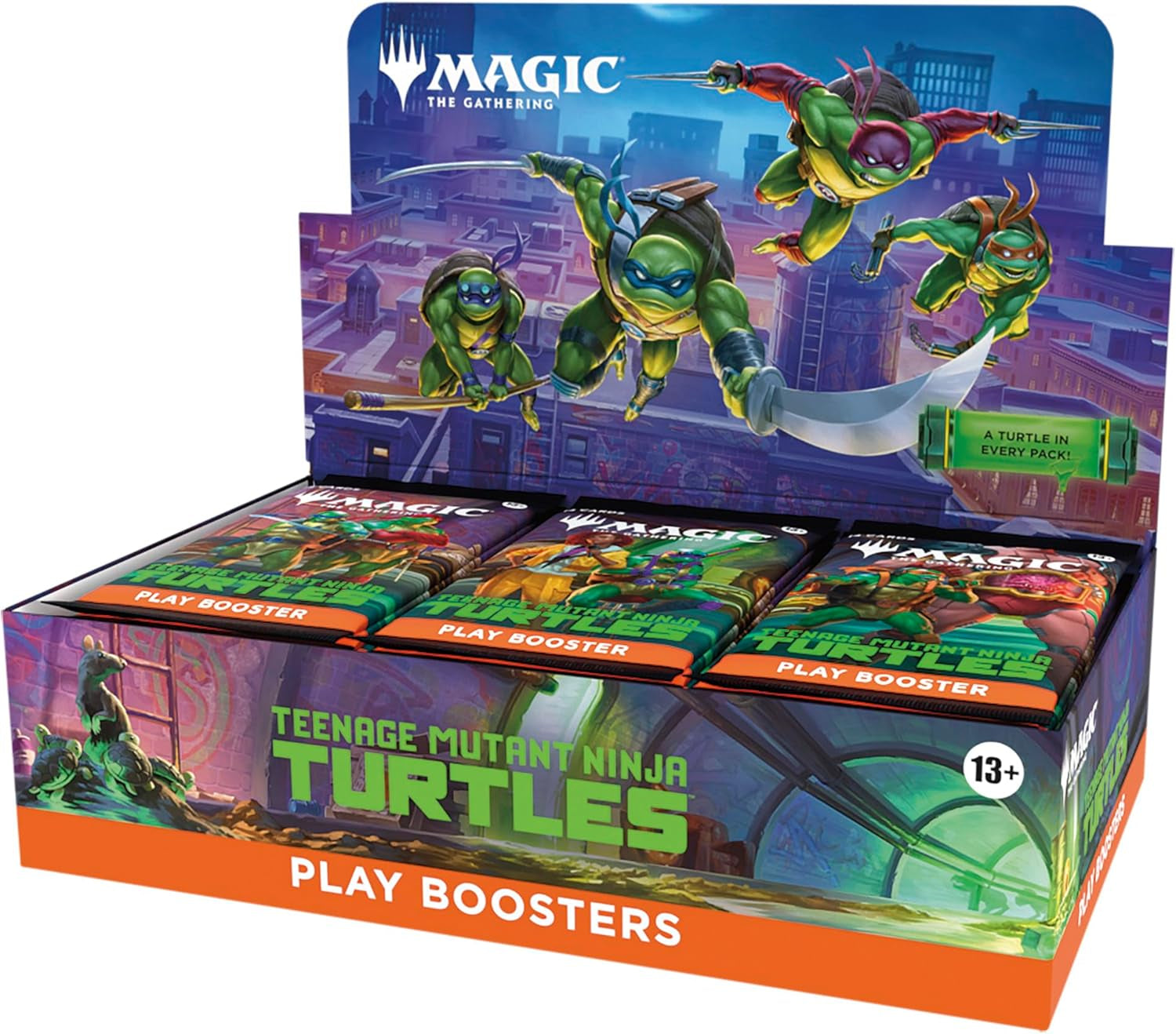 | Teenage Mutant Ninja Turtles - Play Booster Box | 30 Packs | Collectible Trading Card Game