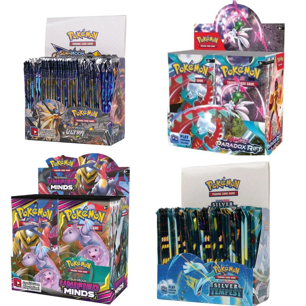 324/360 Pcs/Set Pokemon Cards Prismatic Evolutions Scarlet Violet 151 SUN MOON Pokémon English Booster Battle Transaction Gifts