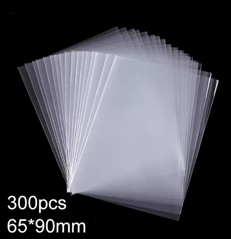 100Pcs 65*90Mm/61*88Mm Card Sleeves Card Protectors Perfect Size for Football Card, Sport Card, MTG Card Collection Card Storage