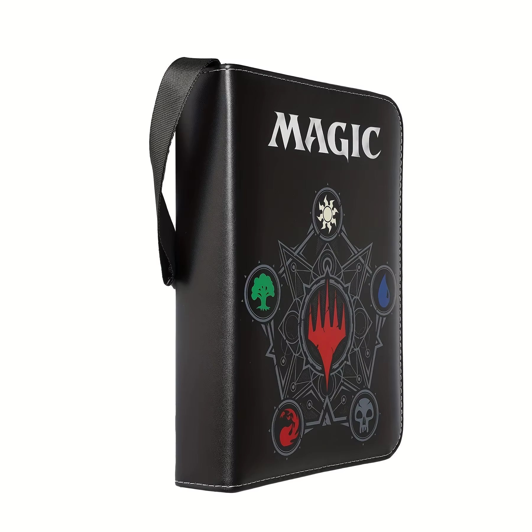 4 Pocket Trading Card Binder Album Holder Pages Folder Protector for Magic Trading Cards TCG - 3 Ring Zip Game Card Binder Album